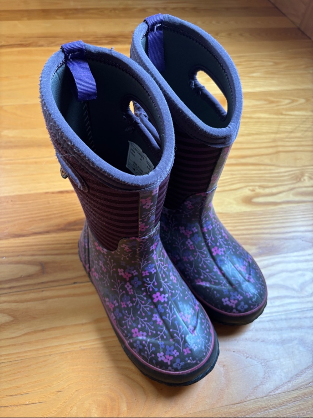 Girls Floral Bogs